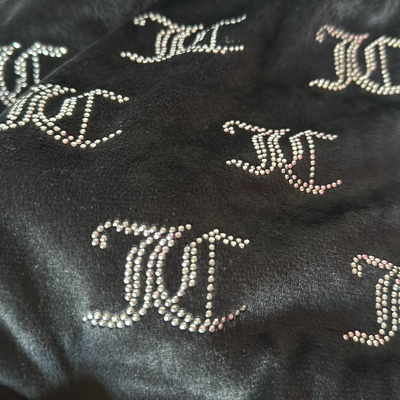 Juicy Couture JC Black Rhinestone Tank & Short Set - Picture 12 of 13